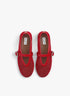 Red - Ballet Flats In Fishnet - GLAM MODA